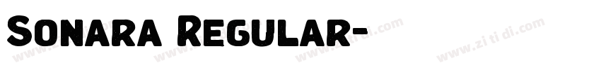 Sonara Regular字体转换 Sonara Regular字体转换